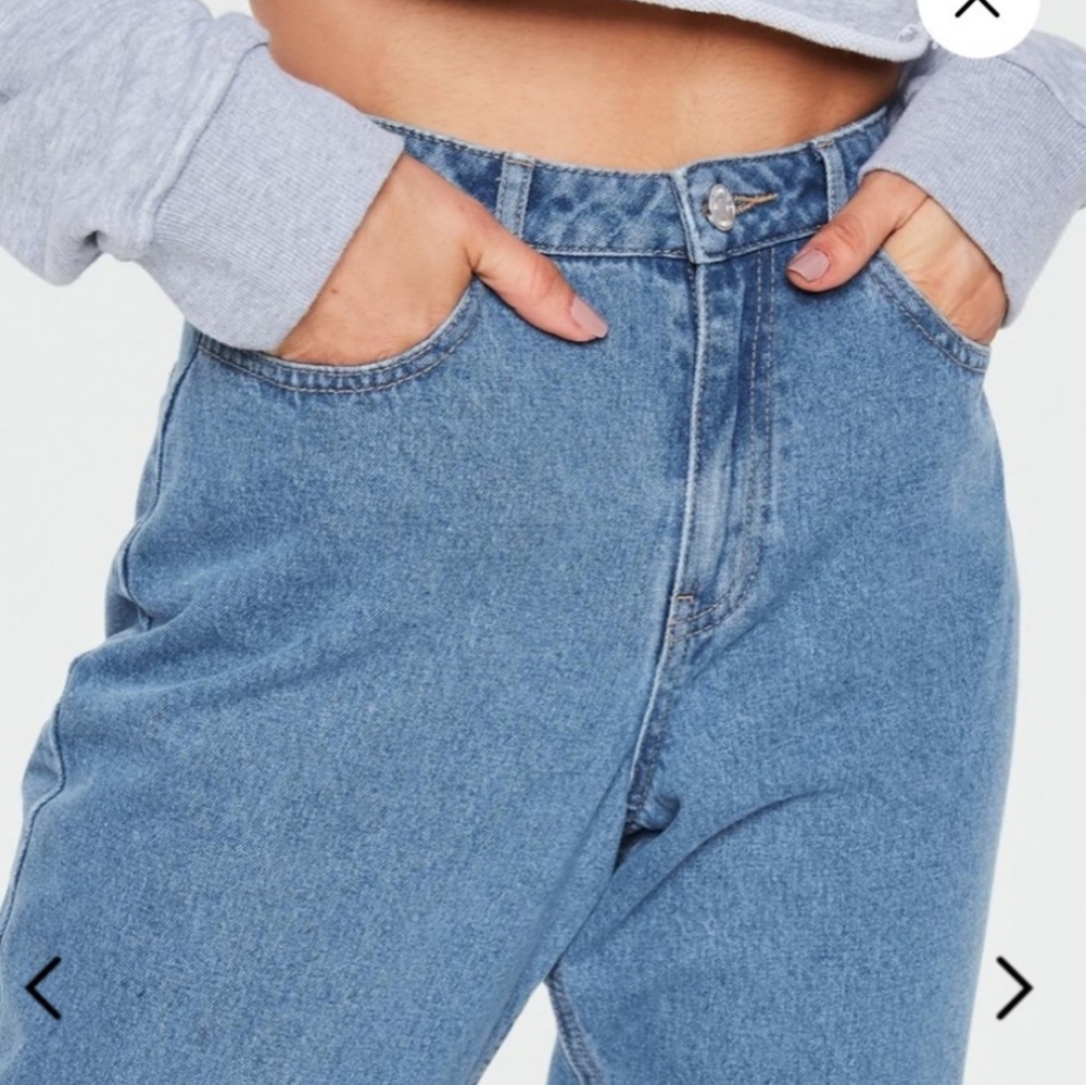 Missguided petit riot high waisted mom jeans - Picture 13 of 14